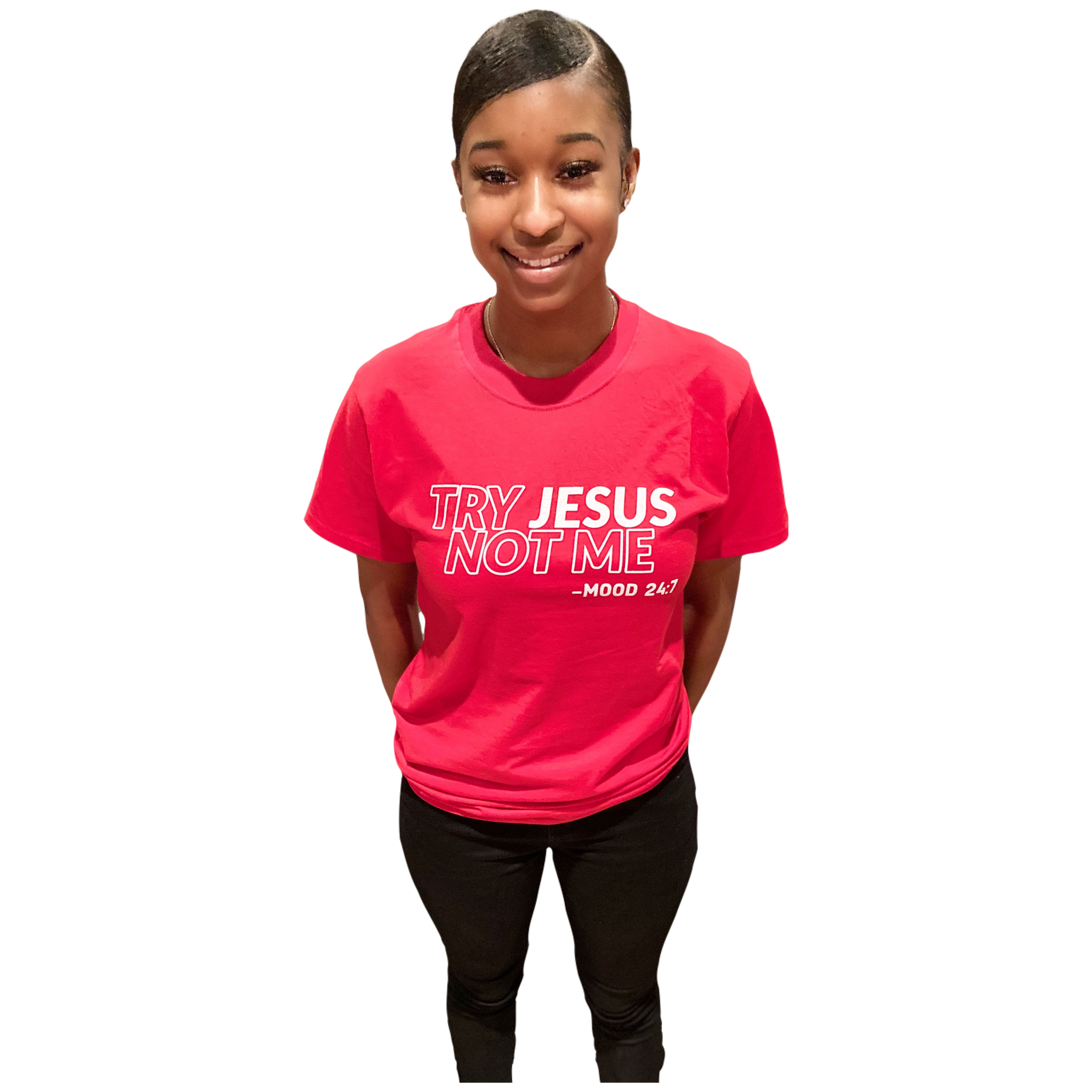 Try Jesus Tee - Red (2XL+)