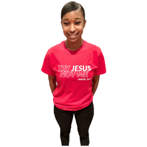 Try Jesus Tee - Red (2XL+)