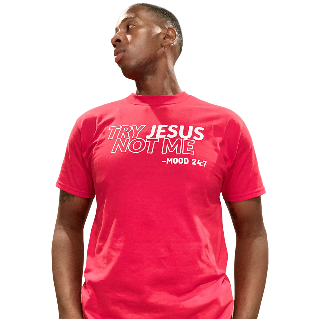 Try Jesus Tee - Red (2XL+)